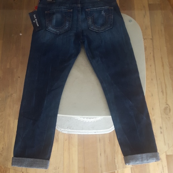 True religion boyfriend cut destroyed jeans - Picture 2 of 3